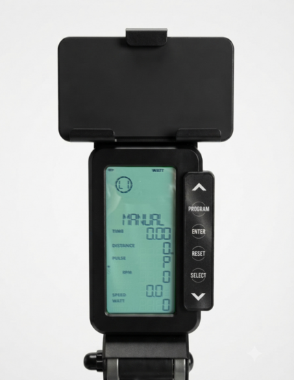 Esposizione della Mag Air Spin Bike per allenamenti HIIT